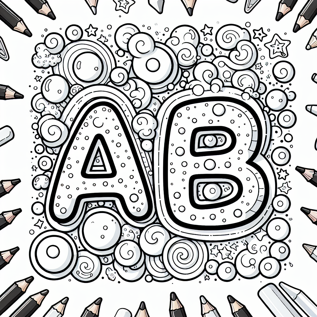 ABC Letters coloring page