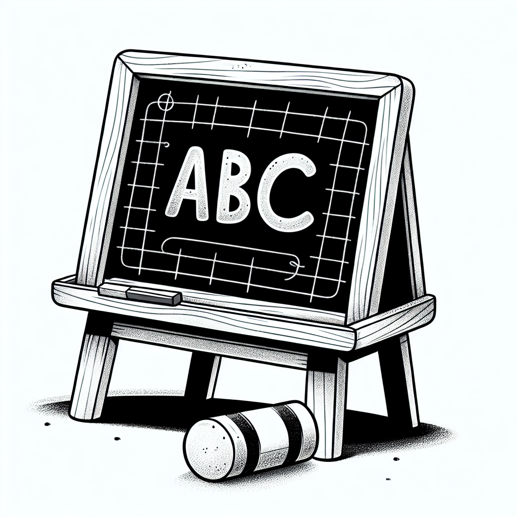 Classroom Chalkboard coloring page