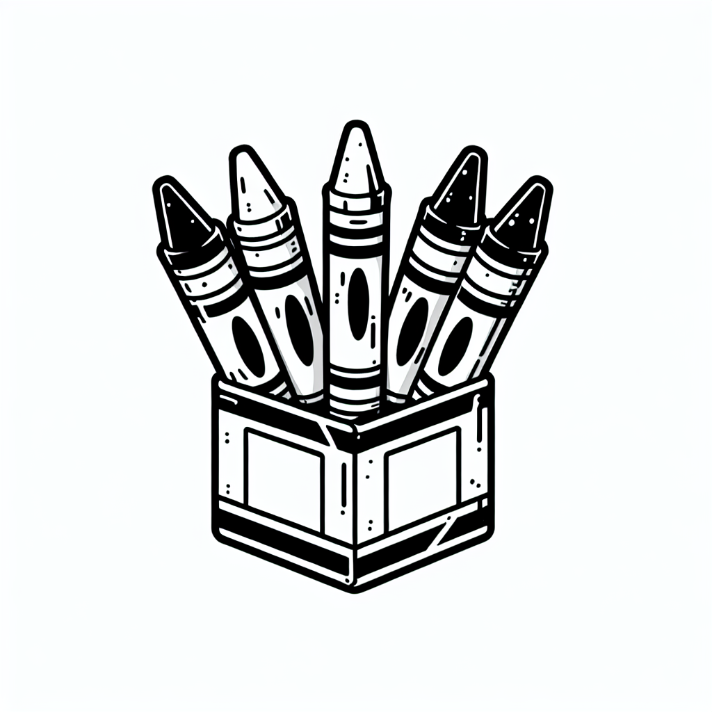 Crayon Box coloring page
