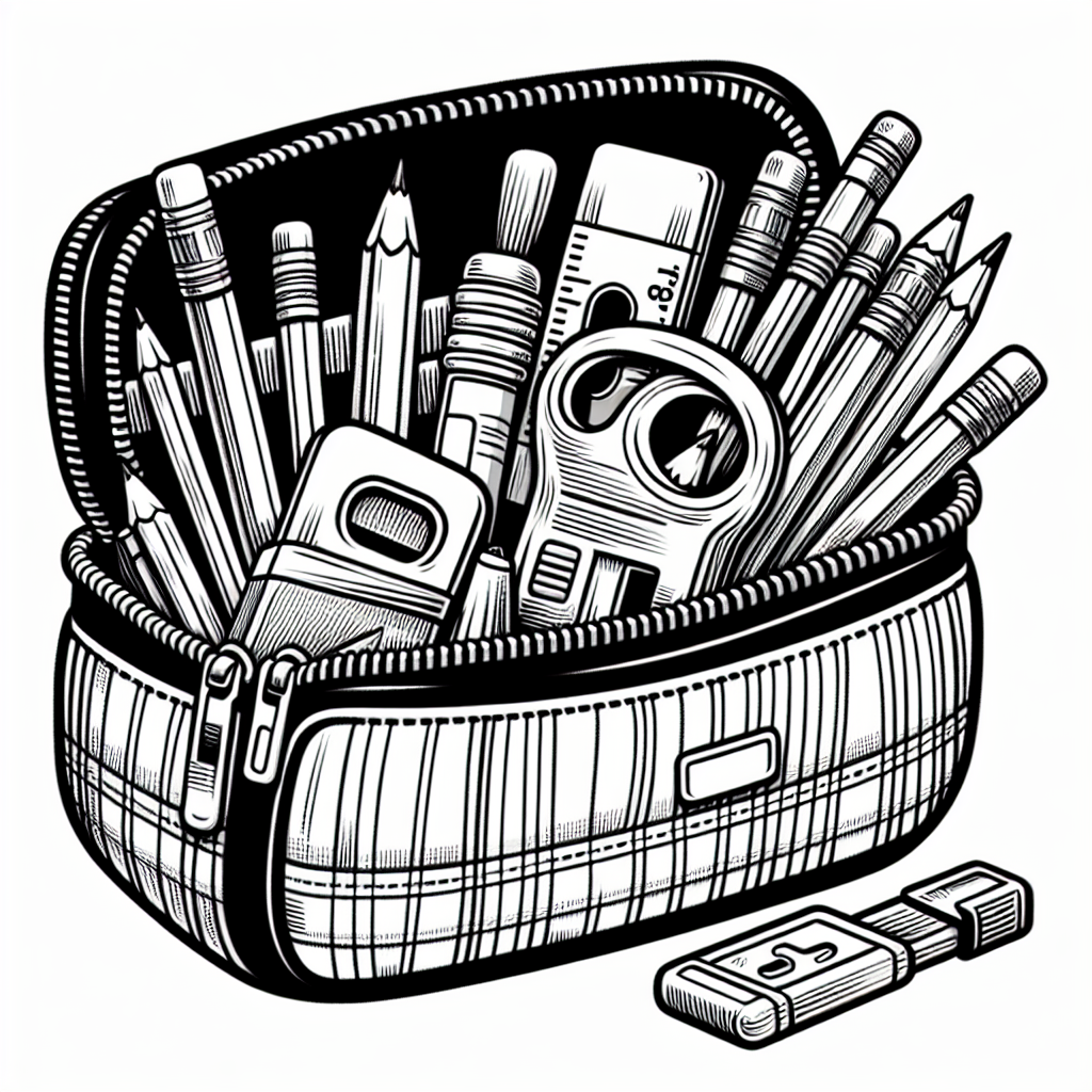 Pencil Case coloring page