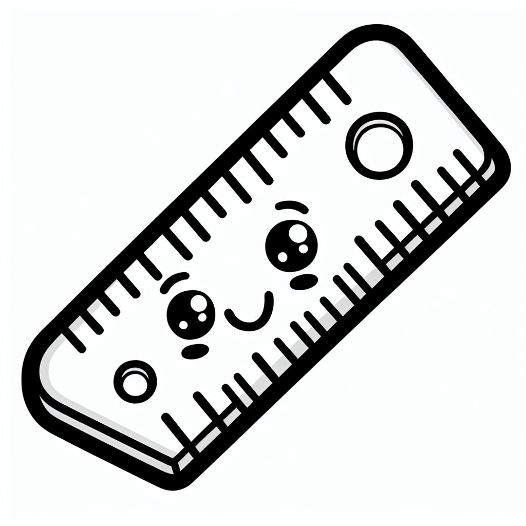 Happy Ruler coloring page