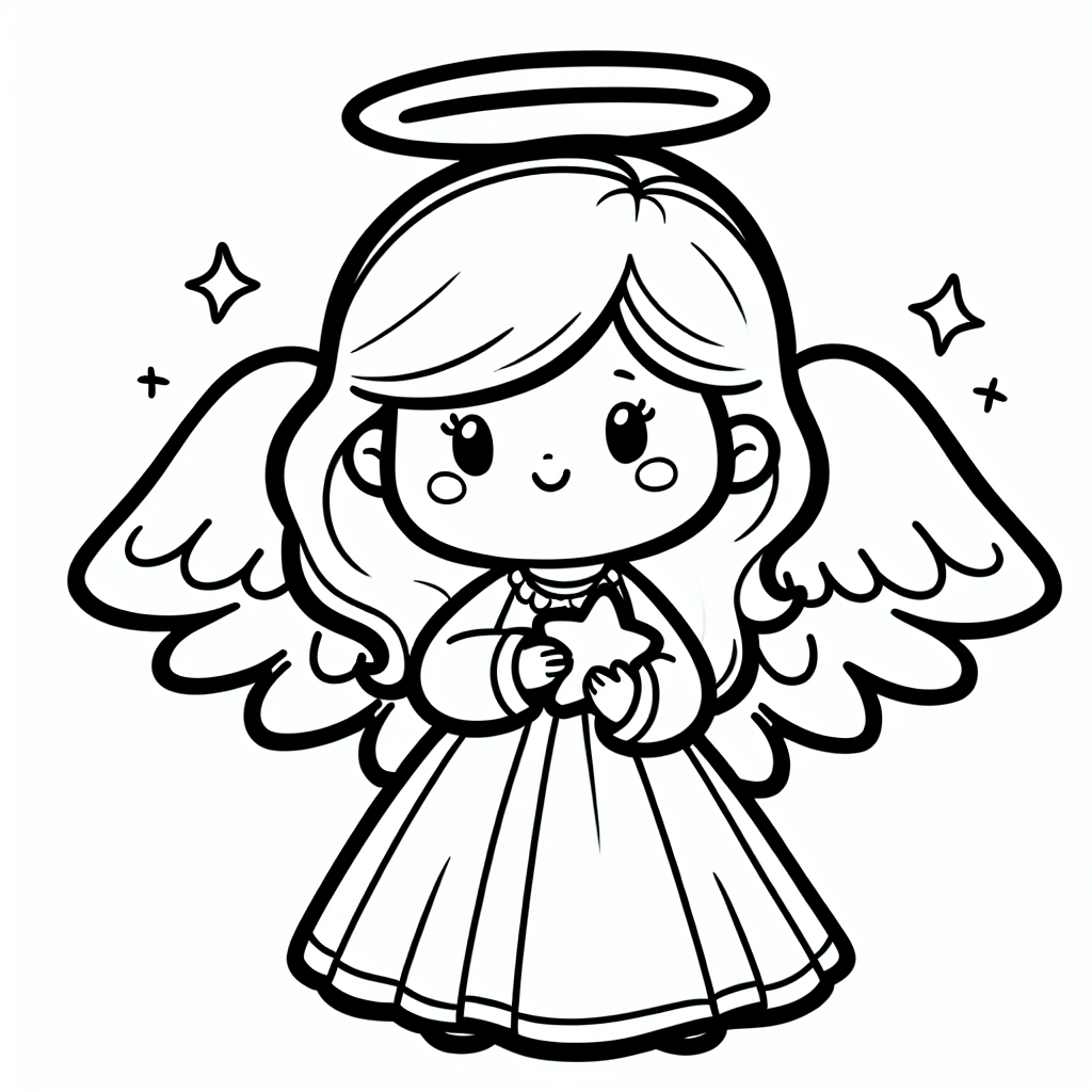Christmas Angel coloring page