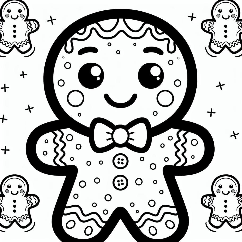 Gingerbread Man coloring page