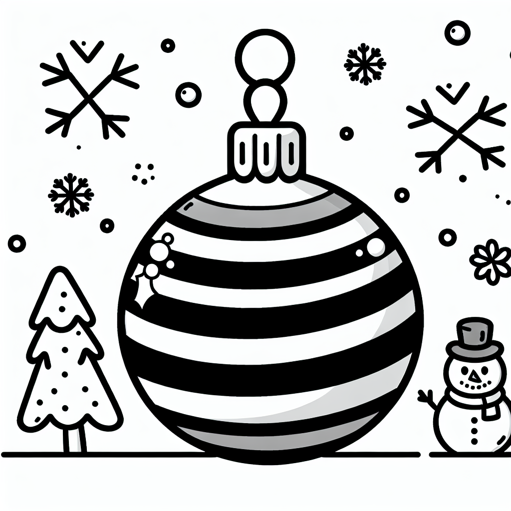 Christmas Ornament Ball coloring page