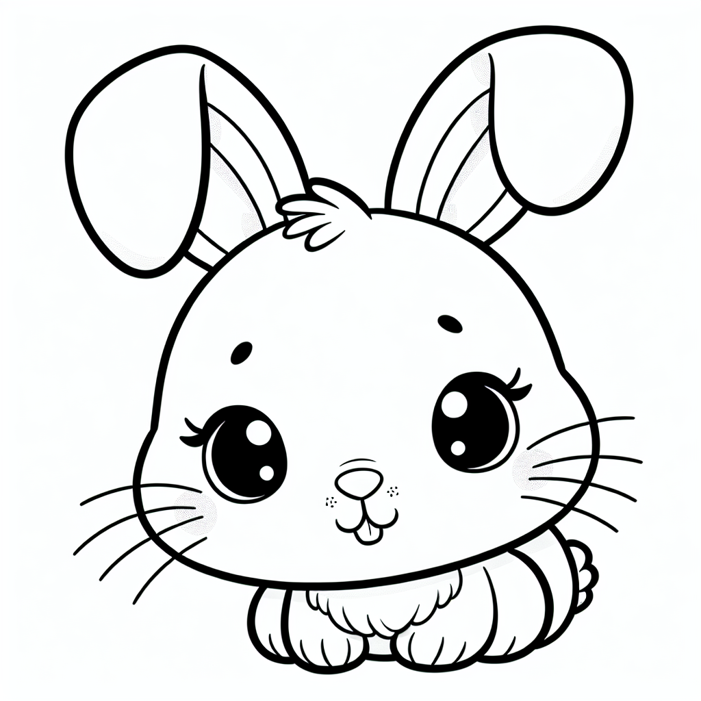 Baby Bunny Face coloring page