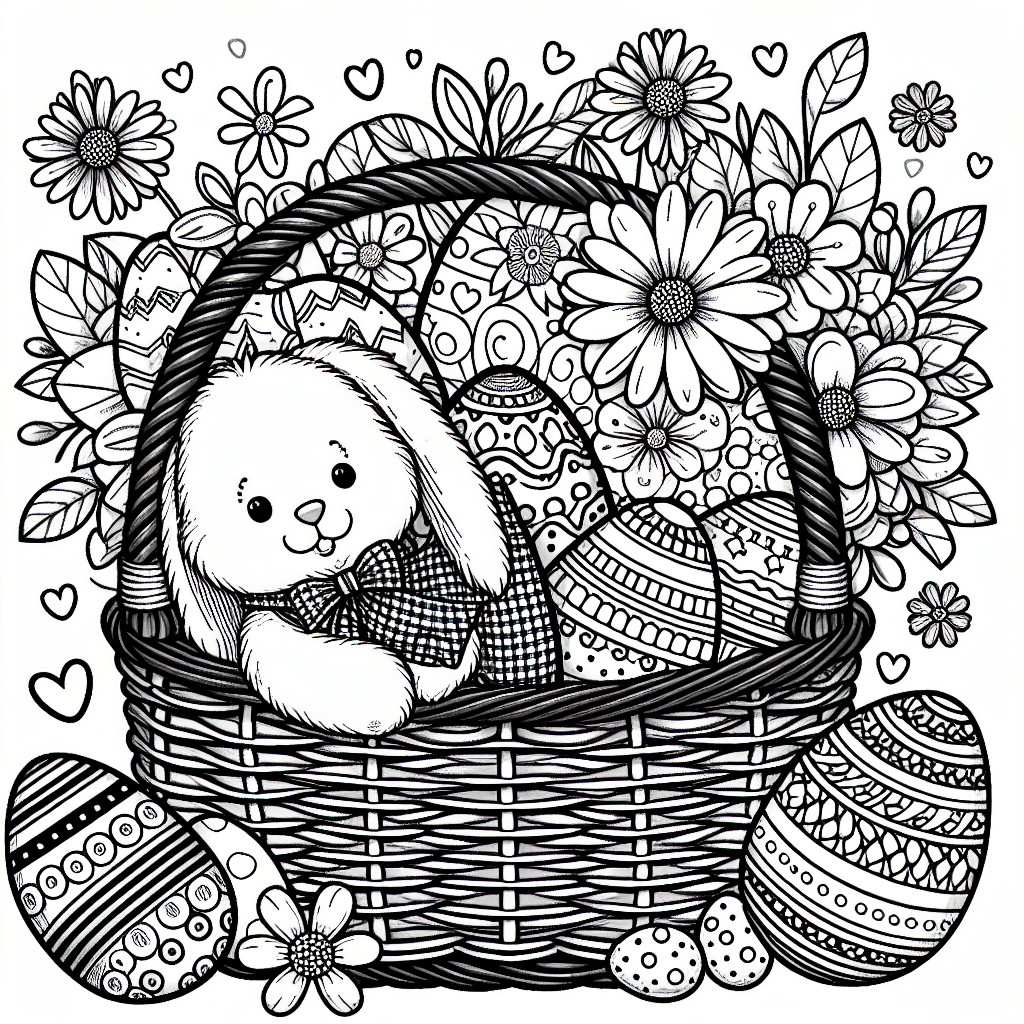 Easter Basket coloring page