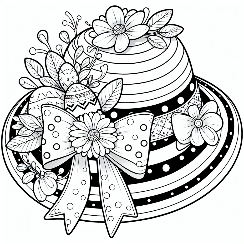 Easter Bonnet coloring page