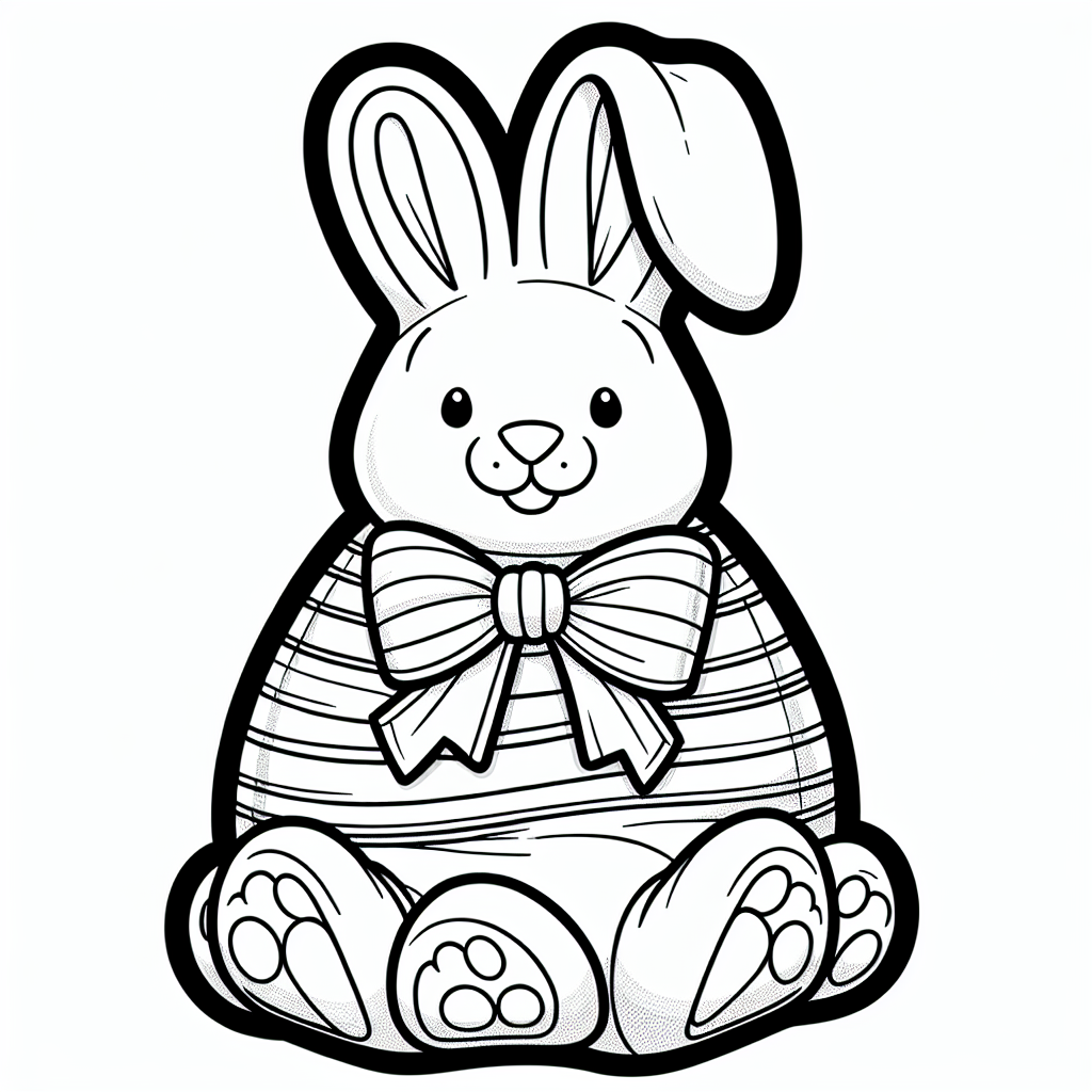 Chocolate Bunny coloring page
