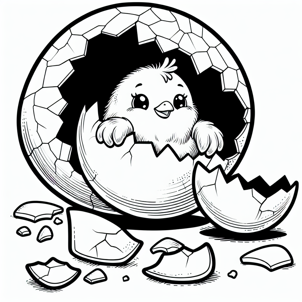 Hatching Egg coloring page