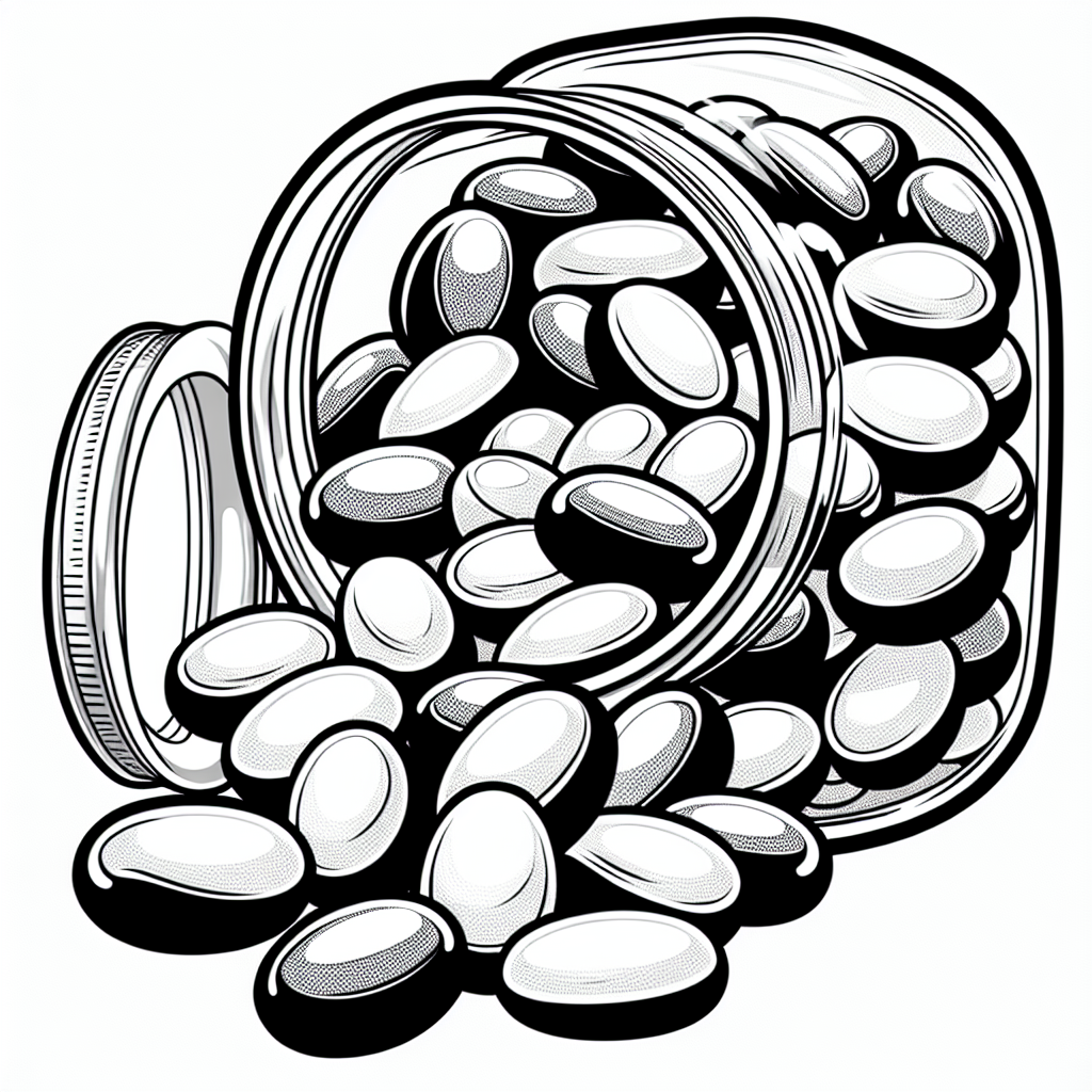 Jelly Bean Jar coloring page