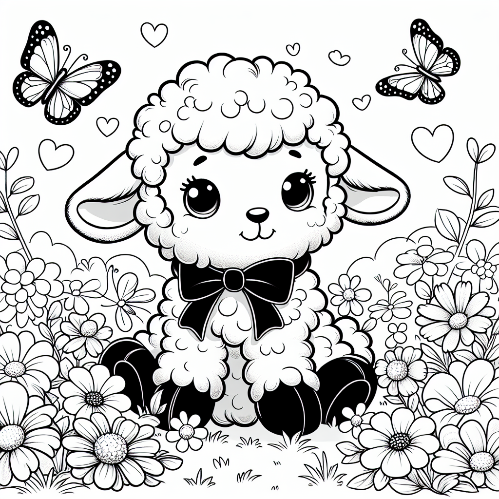 Easter Lamb coloring page