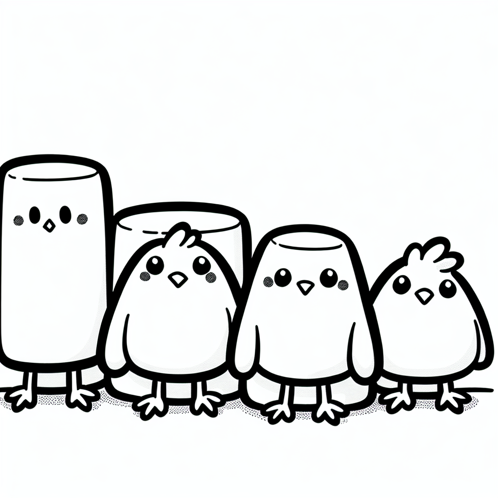 Marshmallow Peeps coloring page