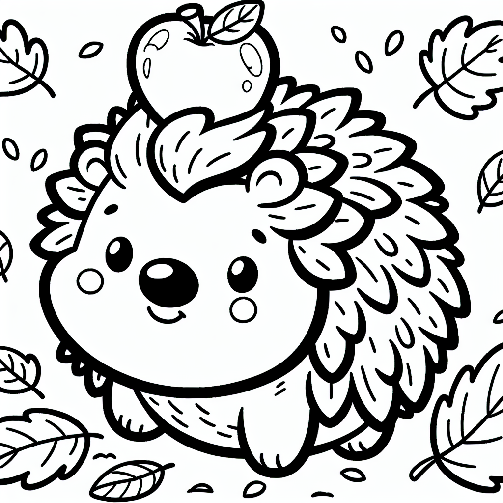 Hedgehog in Leaves