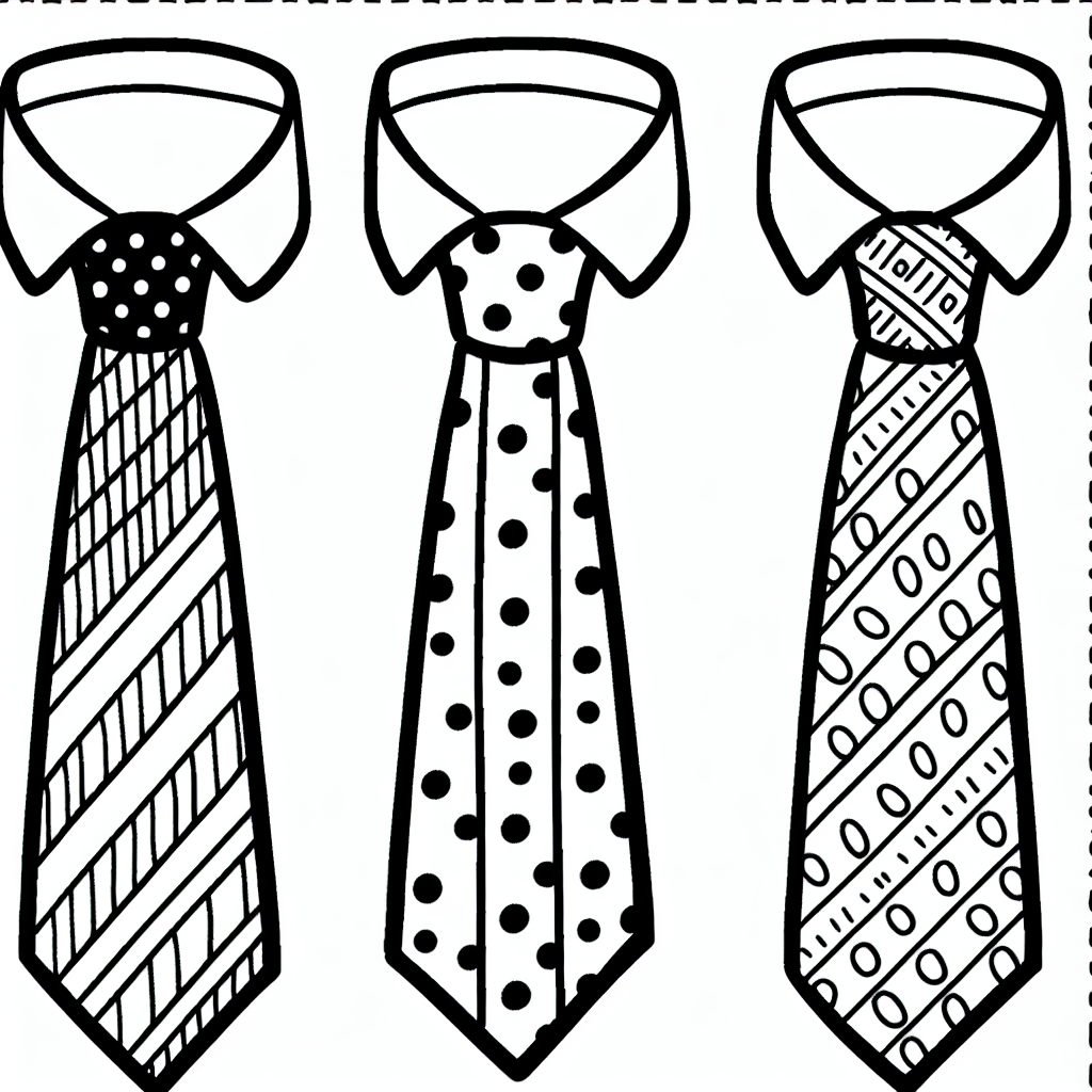 Fun Neckties coloring page