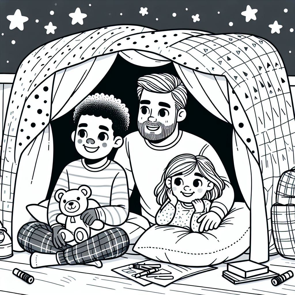 Pillow Fort Fun coloring page