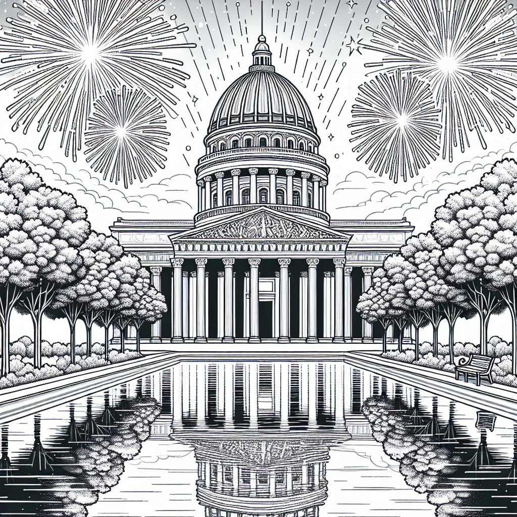 Capitol Building coloring page