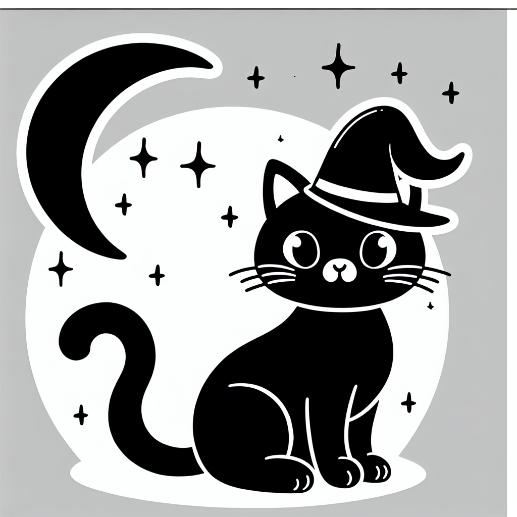Black Cat coloring page
