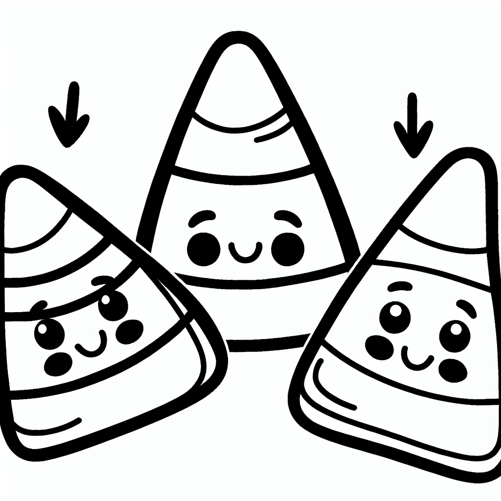 Candy Corn coloring page