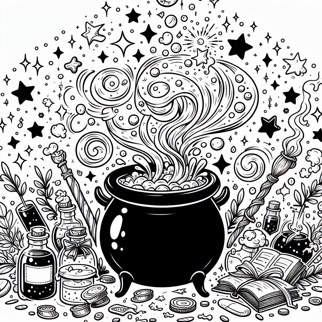Magic Cauldron coloring page