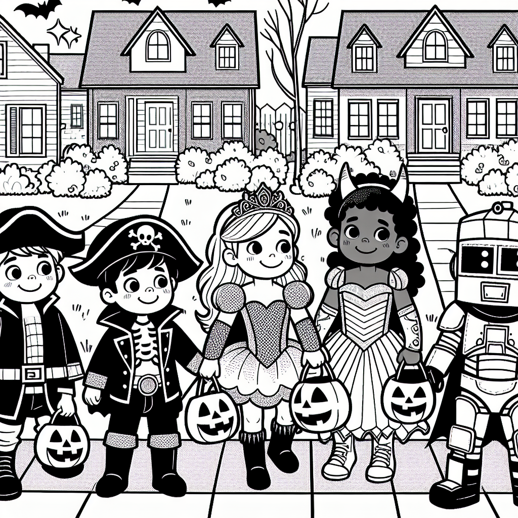 Costume Parade coloring page