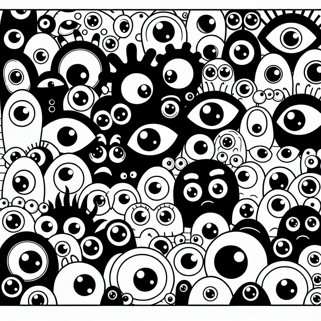 Spooky Eyes coloring page
