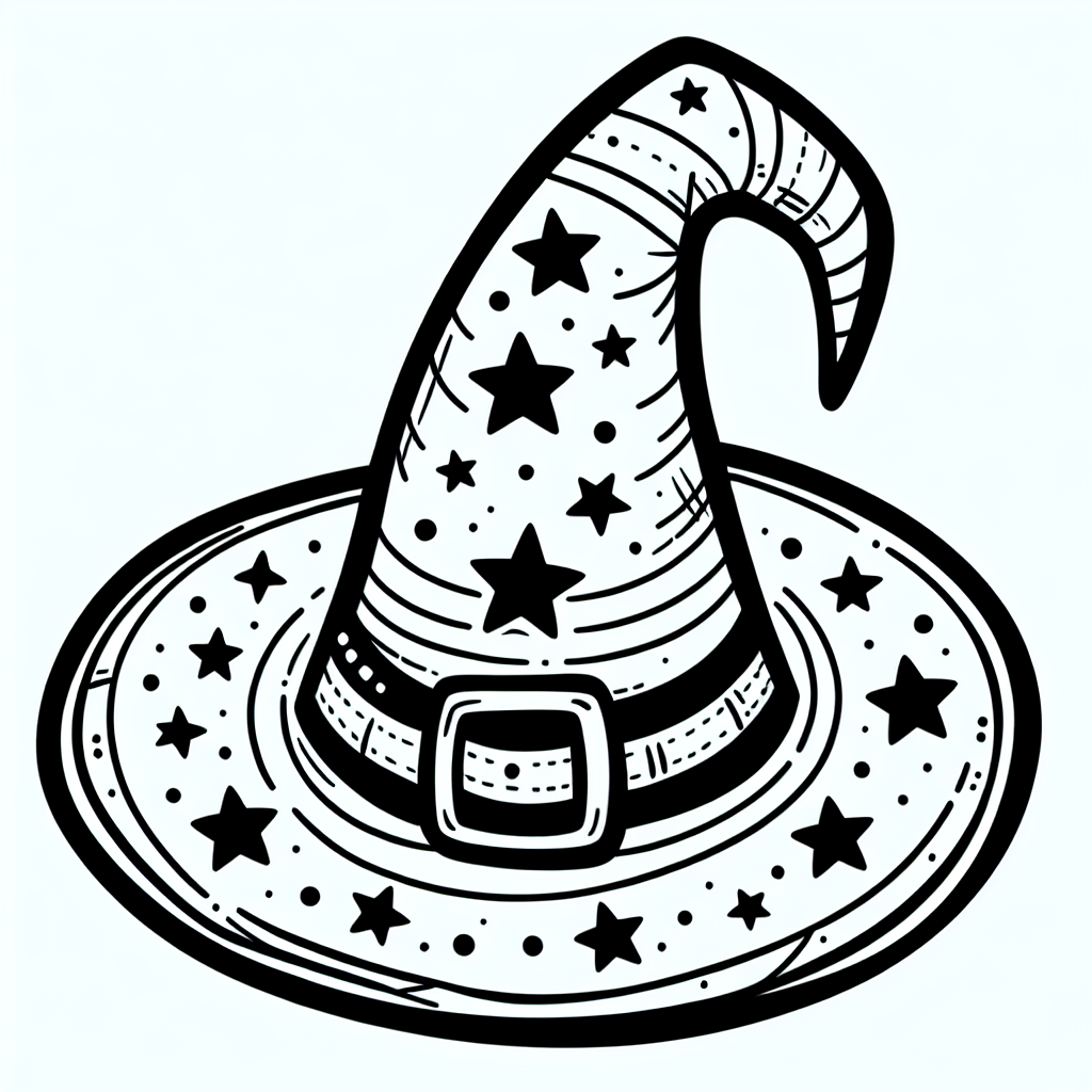 Witch Hat coloring page