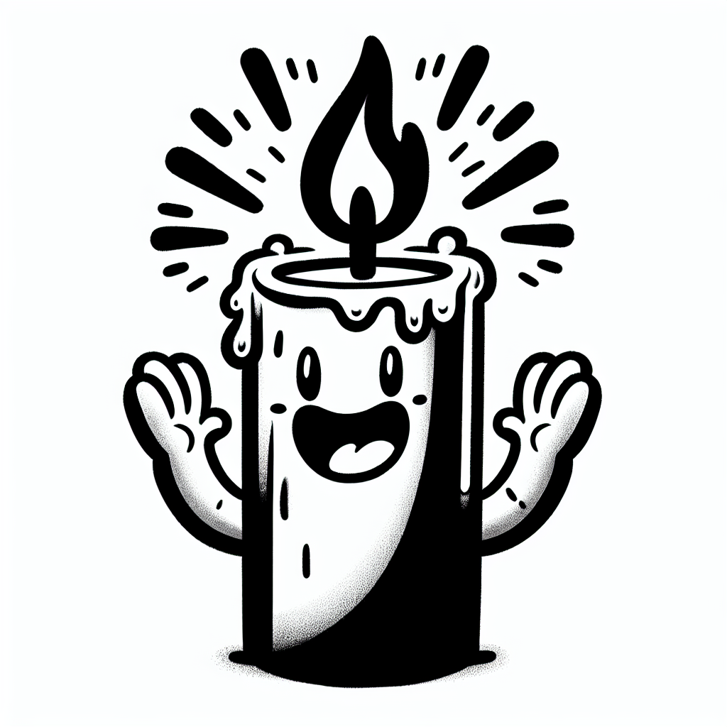 Shamash Helper Candle coloring page