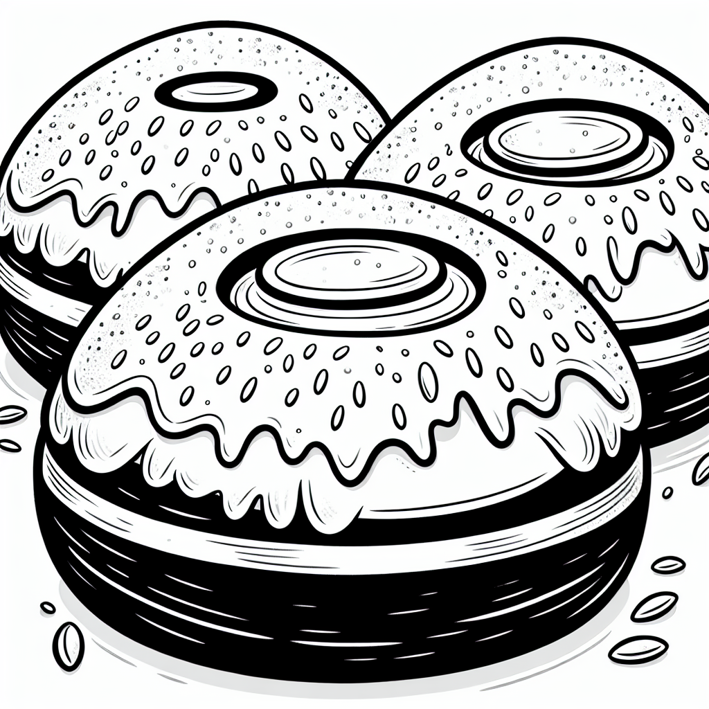 Jelly Donuts coloring page