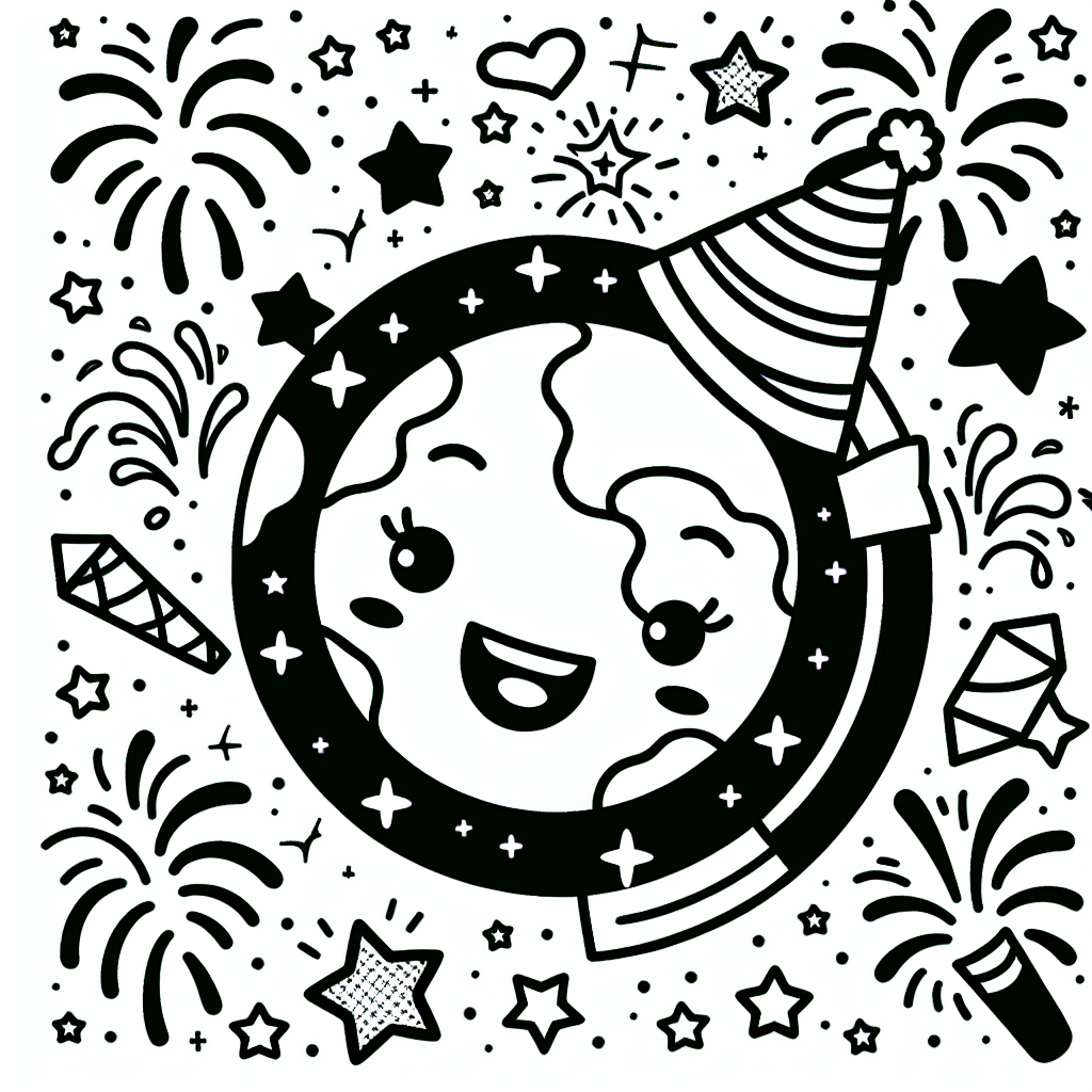 World Celebrates coloring page