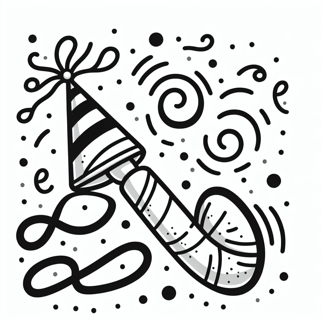 Party Noisemaker coloring page