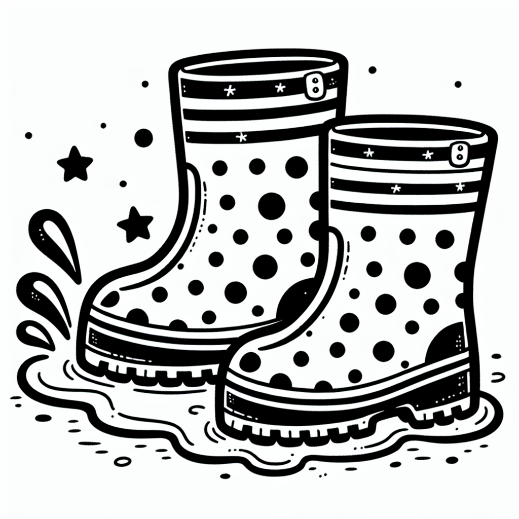 Rain Boots coloring page