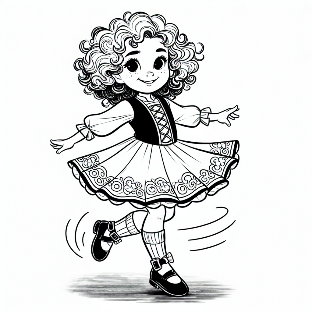 Irish Dancer coloring page