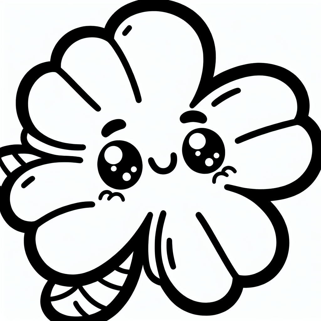 Four-Leaf Clover coloring page
