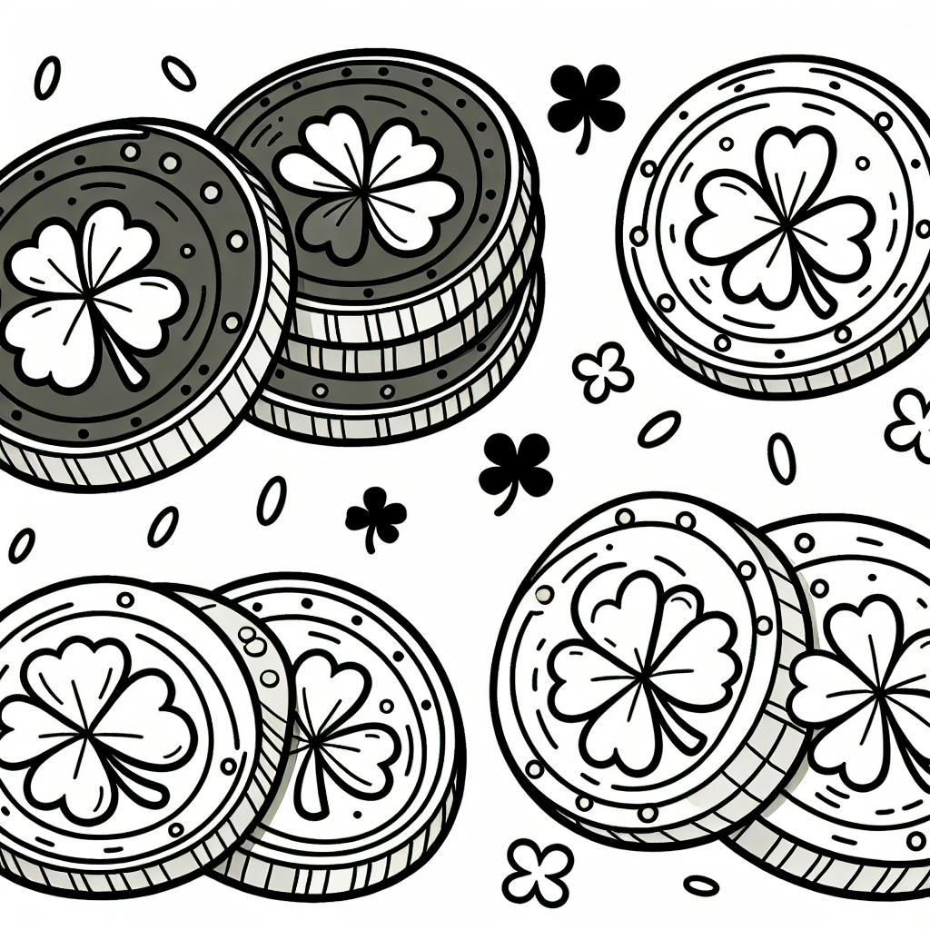 Gold Coins coloring page