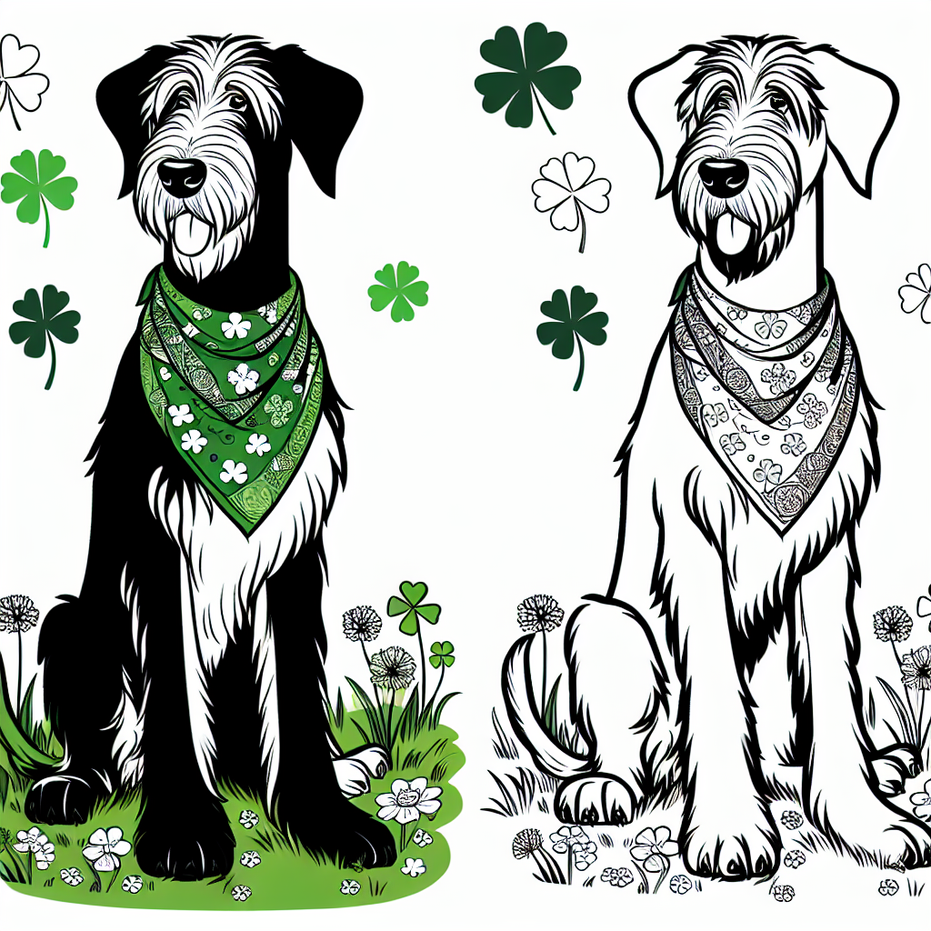 Irish Wolfhound coloring page