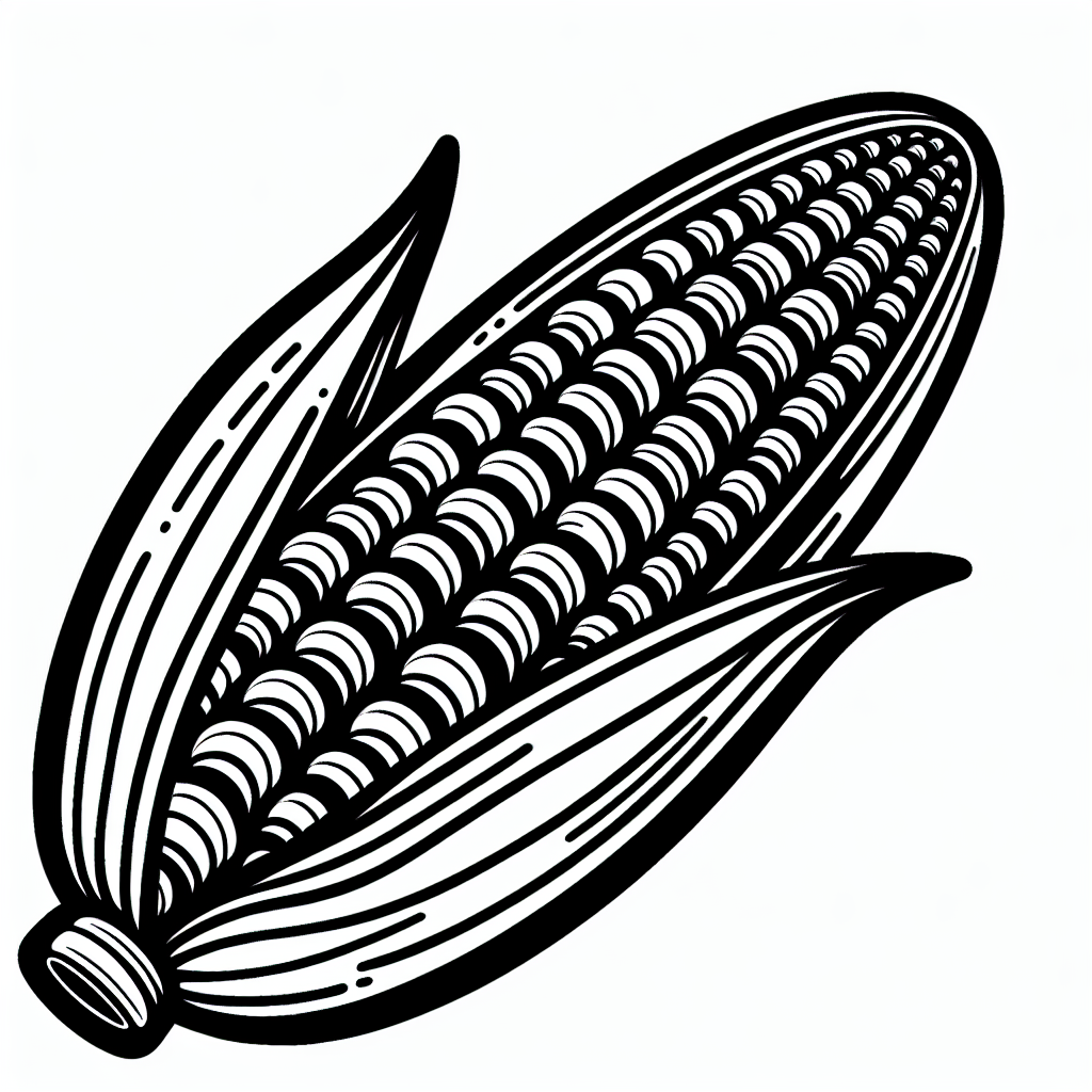 Harvest Corn coloring page