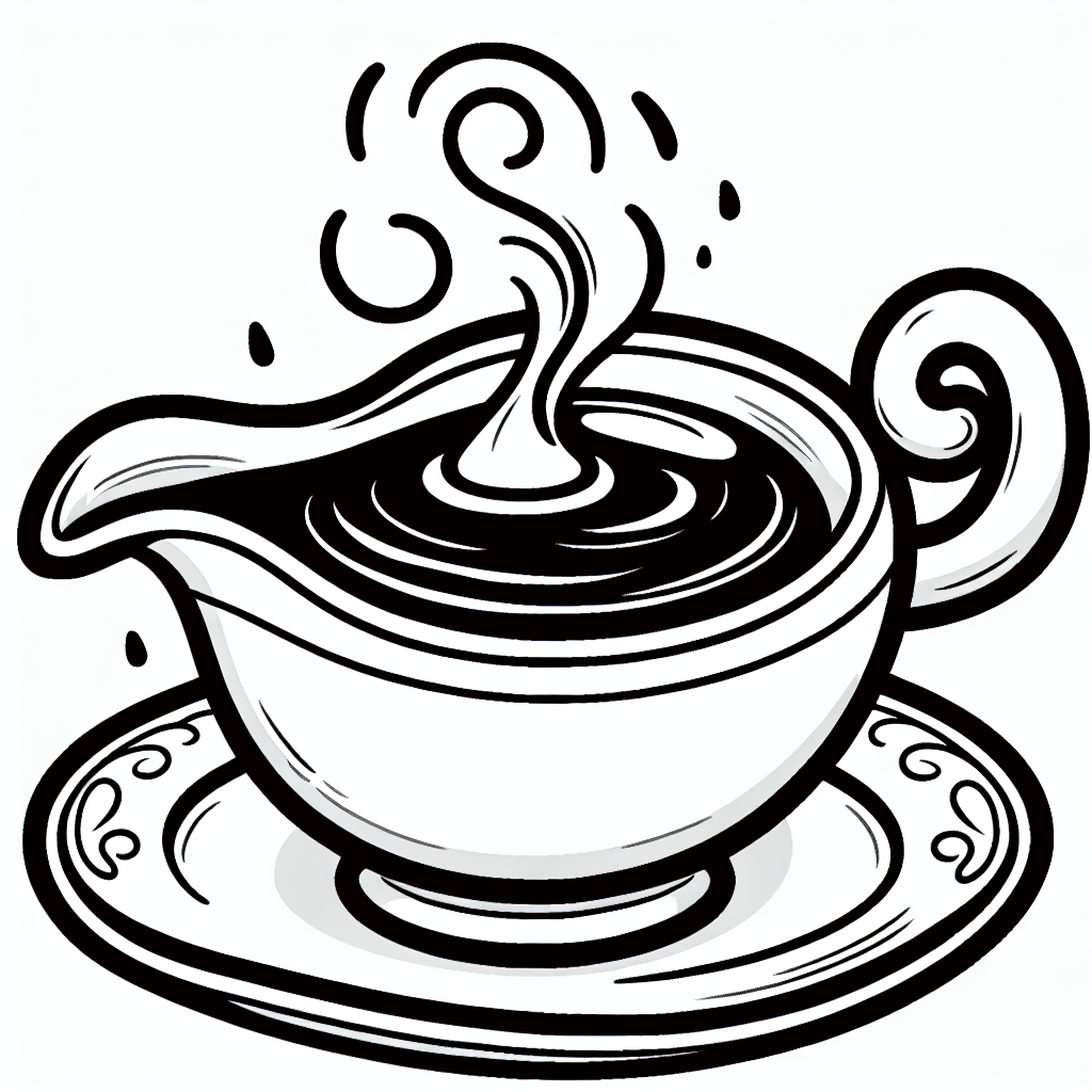 Gravy Boat coloring page