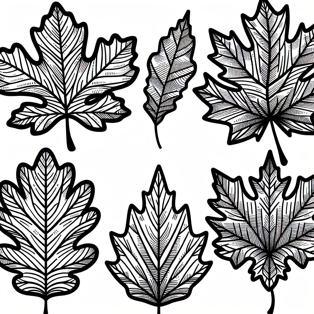 Fall Leaves coloring page