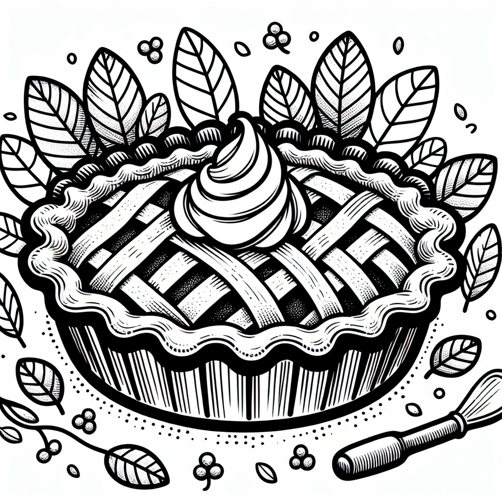 Pumpkin Pie coloring page
