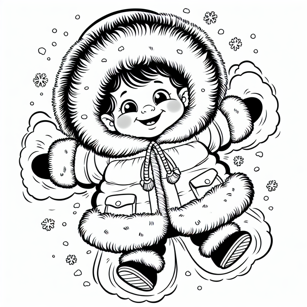 Snow Angel coloring page