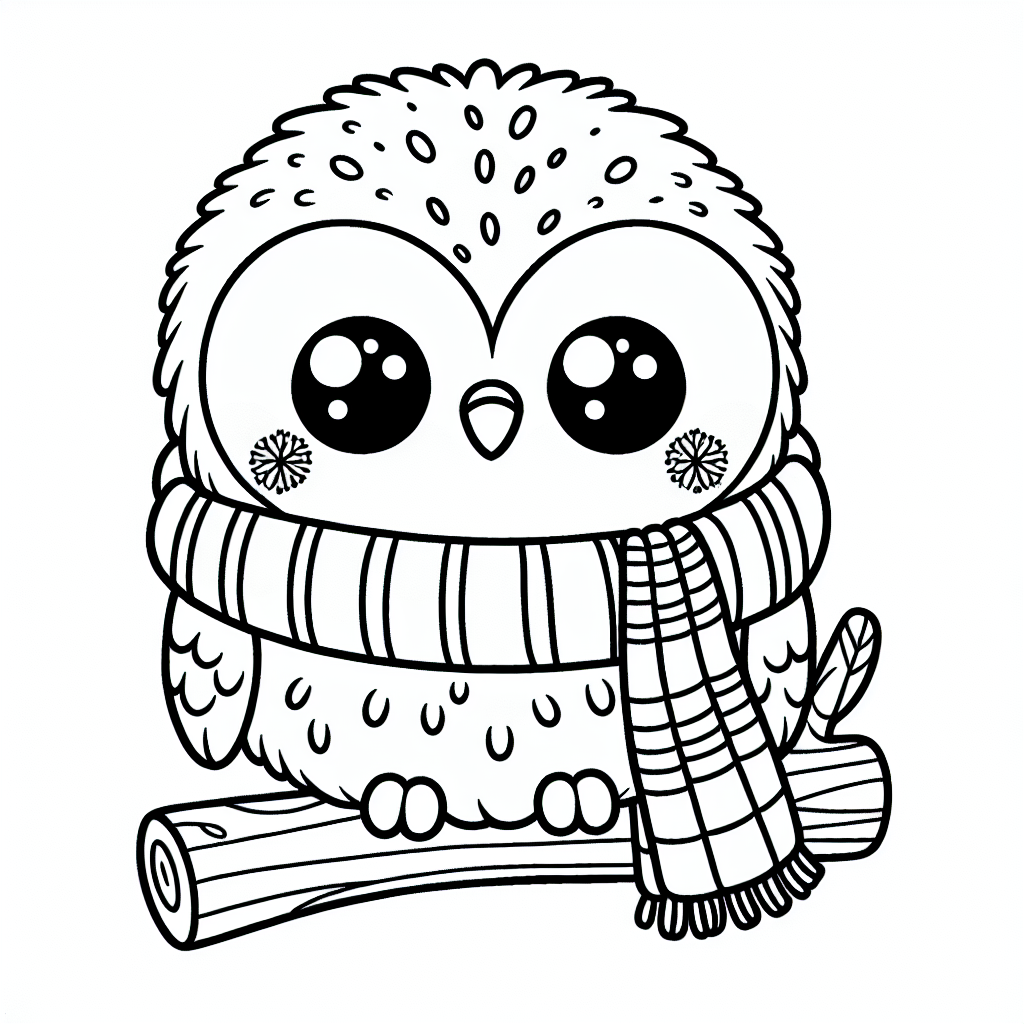 Snowy Owl coloring page
